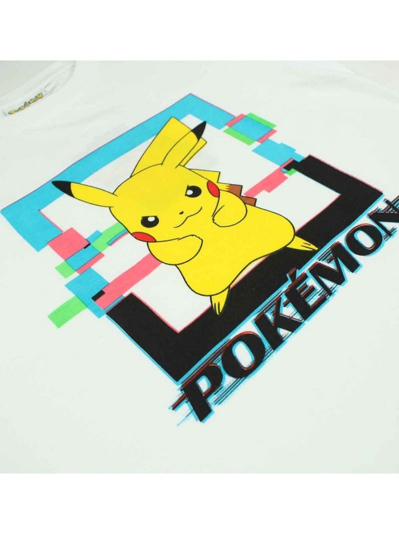 Pokemon - T-shirt imprimé Pokemon en coton Blanc - Kiabi
