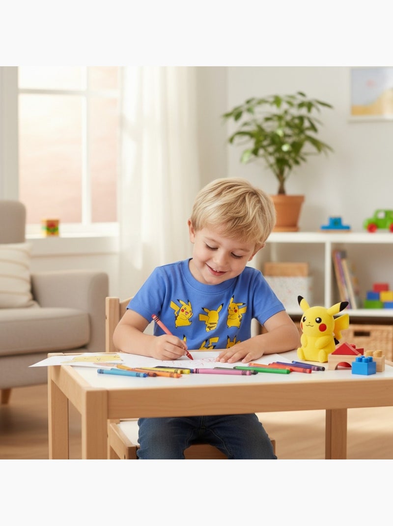 Pokemon - T-shirt manches courtes garçon avec personnage Bleu - Kiabi
