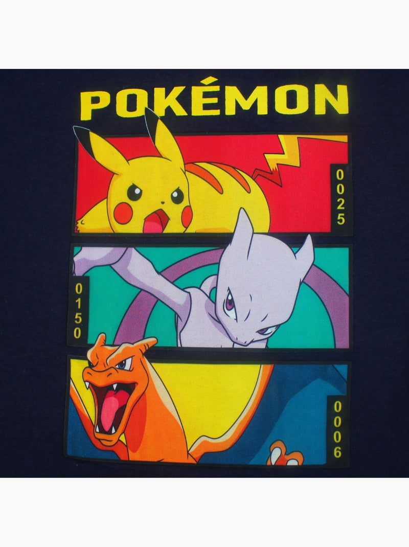 Pokemon - T-shirt manches courtes garçon avec personnage Noir - Kiabi