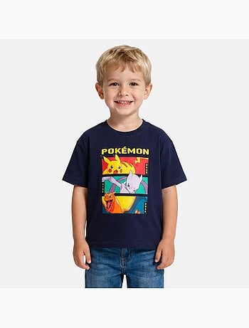 Pokemon - t-shirt manches courtes imprimé, col rond