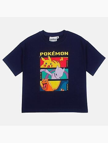 Pokemon - t-shirt manches courtes imprimé, col rond