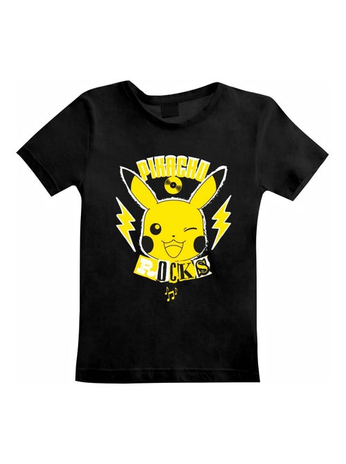 Pokemon - T-shirt PIKACHU ROCKS - Kiabi