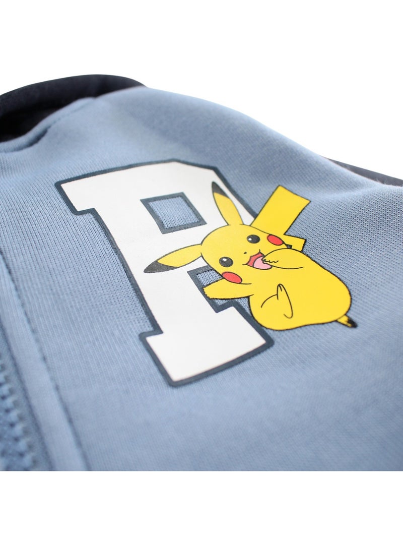 Pokemon - Veste à capuche Pokemon garçon Bleu - Kiabi