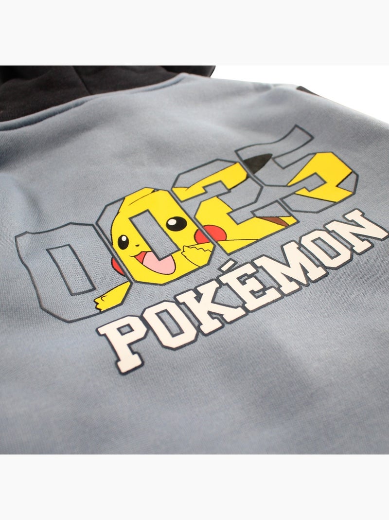 Pokemon - Veste à capuche Pokemon garçon Bleu - Kiabi