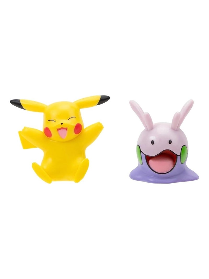 Pokémon Figurine de bataille Goomy & Pikachu Multicolore - Kiabi