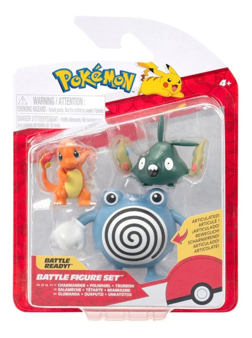 Pokémon Pack de 3 Figurines de Combat - Kiabi