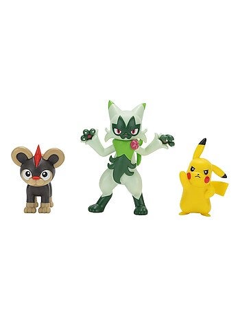 Pokémon Pack de 3 Figurines de Combat
