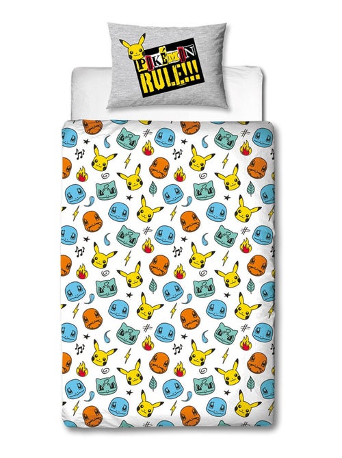 Pokémon, Parure de Lit Enfant Imprimée Réversible, PIKACHU EVOLUTION - Kiabi