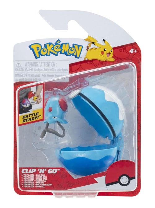 Pokémon Tentacool et Speed Ball Clip 'N' Go - Kiabi