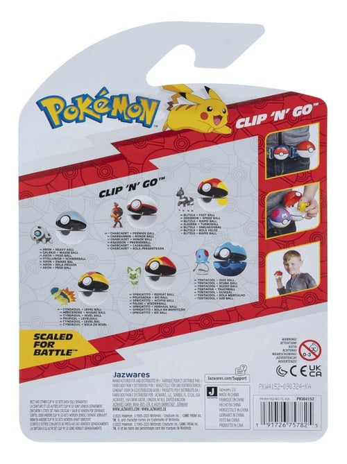 Pokémon Tentacool et Speed Ball Clip 'N' Go - Kiabi