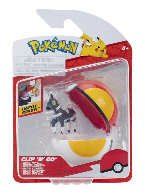 Pokémon Zébibron et Speed Ball Clip 'N' Go - Kiabi