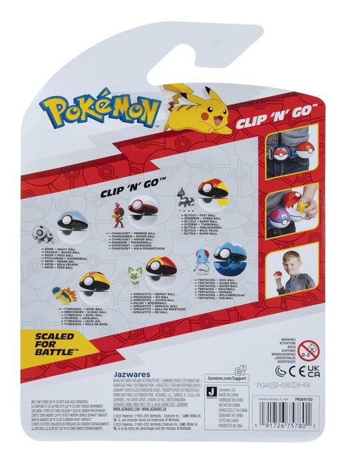 Pokémon Zébibron et Speed Ball Clip 'N' Go - Kiabi