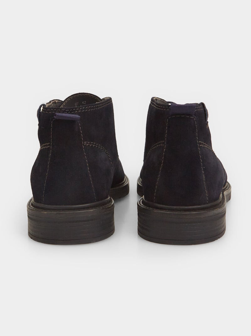 Polacchini Bata Flexible en suède Bleu - Kiabi