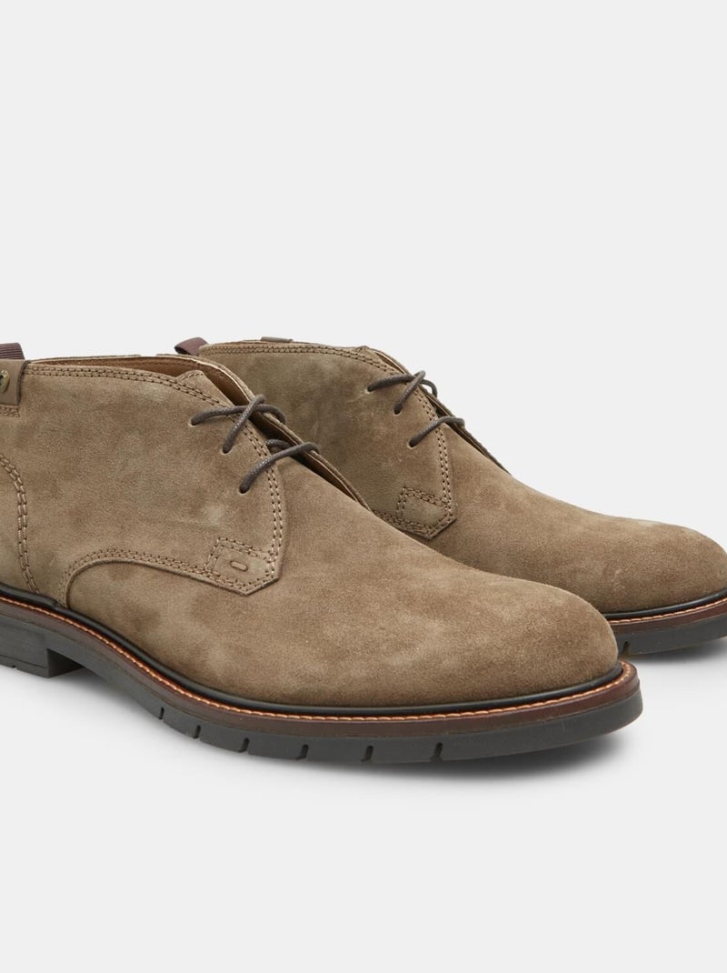 Polacchini Bata Flexible en suède Taupe - Kiabi