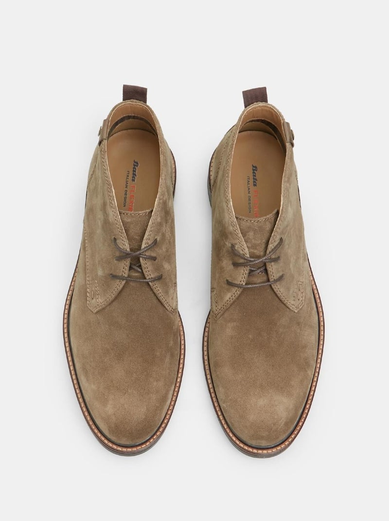 Polacchini Bata Flexible en suède Taupe - Kiabi