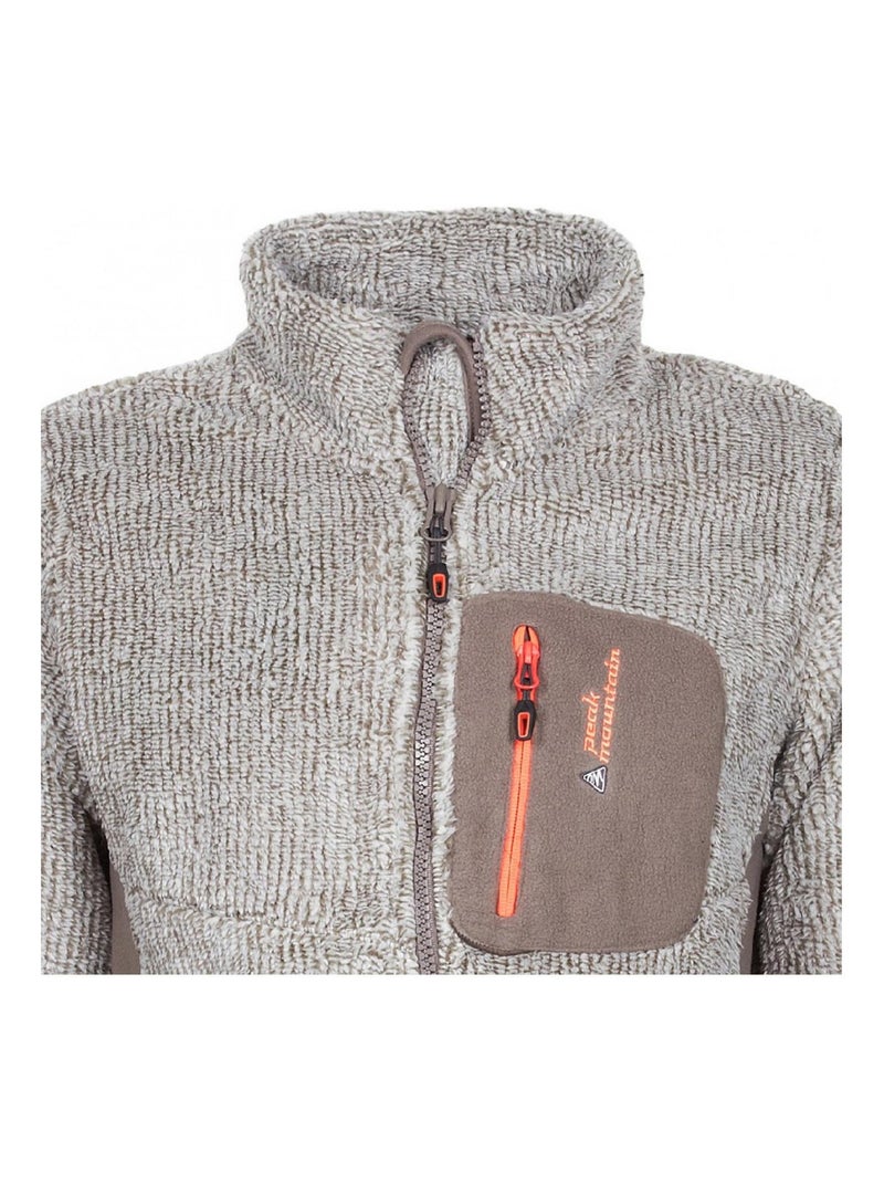 Polaire   CAFFY - PEAK MOUNTAIN Gris taupe - Kiabi