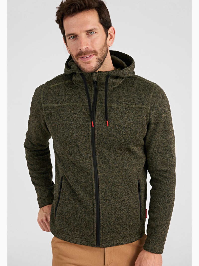 Polaire capuche Thermolactyl - DamartSport Vert - Kiabi