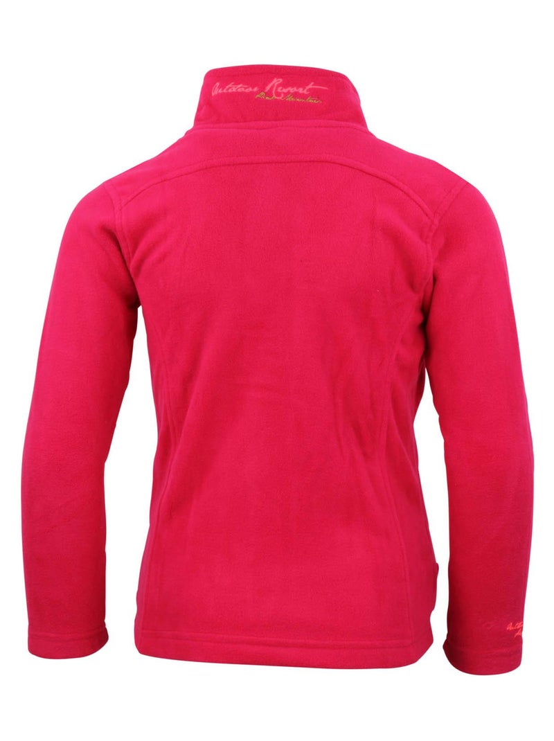 Polaire fille FASAK - PEAK MOUNTAIN Rose fushia - Kiabi