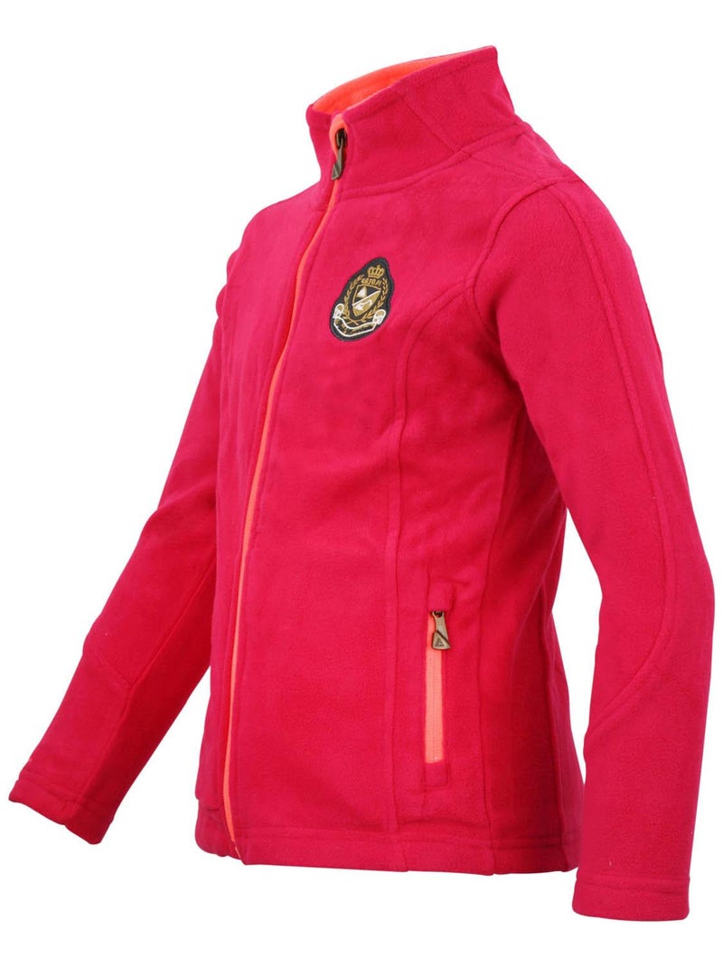 Polaire fille FASAK - PEAK MOUNTAIN Rose fushia - Kiabi