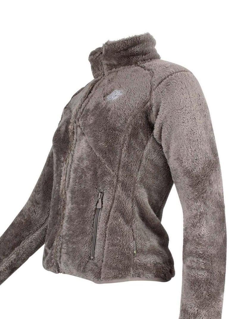 Polaire fille GARIANE - PEAK MOUNTAIN Gris taupe - Kiabi