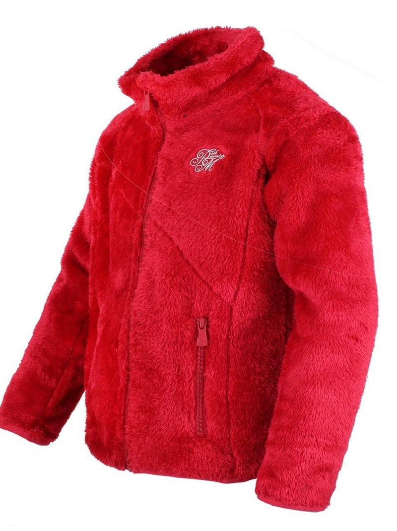 Polaire fille GARIANE - PEAK MOUNTAIN Rouge - Kiabi