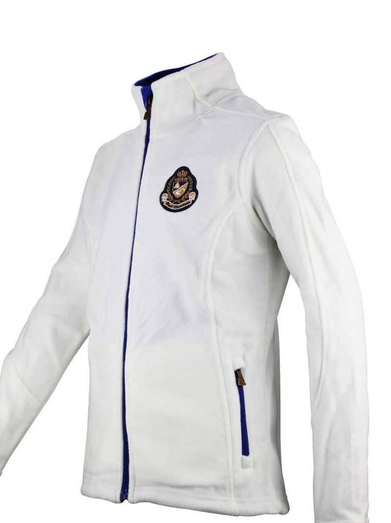 Polaire fille GASAK - PEAK MOUNTAIN Blanc - Kiabi