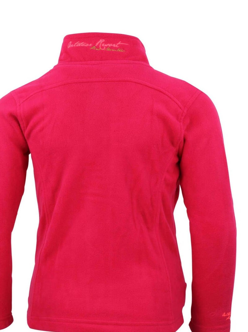 Polaire fille GASAK - PEAK MOUNTAIN Rose fushia - Kiabi