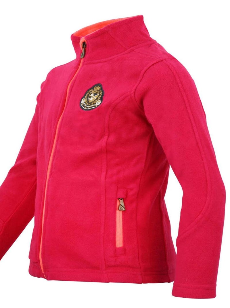 Polaire fille GASAK - PEAK MOUNTAIN Rose fushia - Kiabi