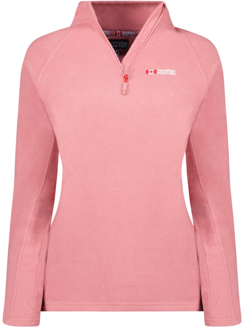 Polaire fine col montant zippé tugeak – canadian peak Rose pâle - Kiabi