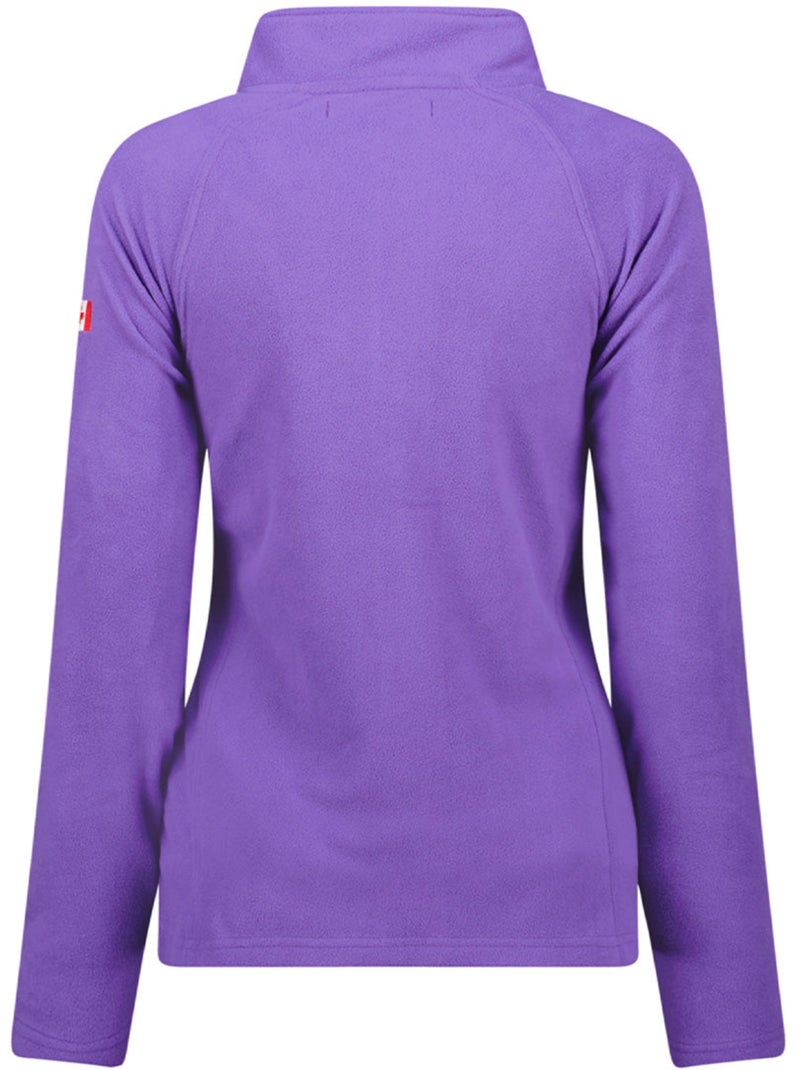 Polaire fine col montant zippé tugeak – canadian peak Violet - Kiabi