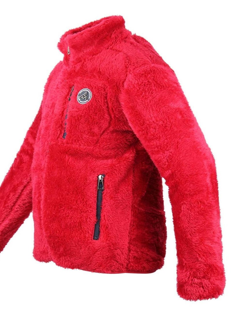 Polaire garçon ECARIANO - PEAK MOUNTAIN Rouge - Kiabi