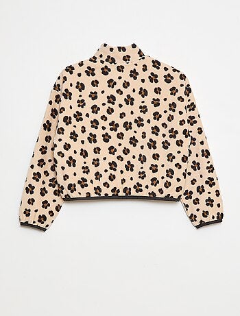 Polaire col camionneur avec liseré