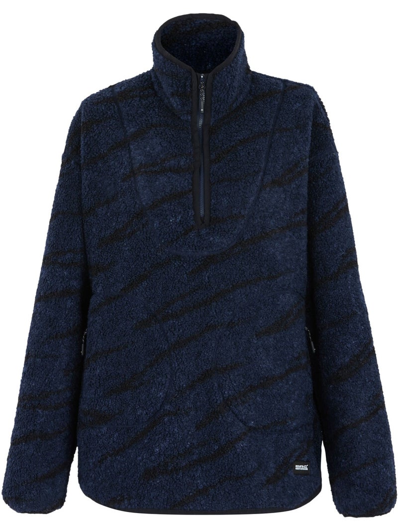 Polaire motif/style abstrait frankie - regatta Bleu marine - Kiabi