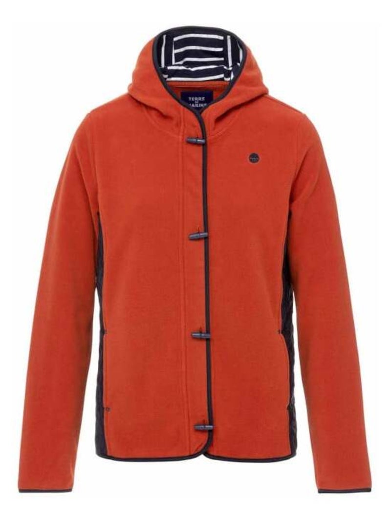Polaire rouge Femme - Terre de Marins Rouge - Kiabi