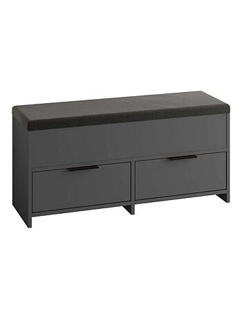 POLI - Meuble à chaussures - 4 rangements - noir