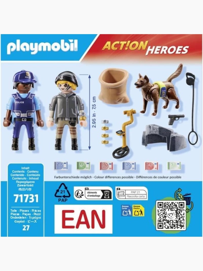 Policier chien de recherche, voleur et accessoires N/A - Kiabi