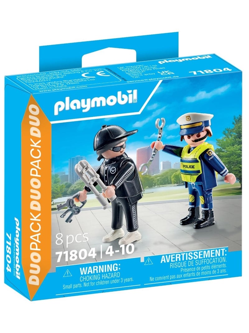 Policier et bandit avec menottes et accessoires N/A - Kiabi