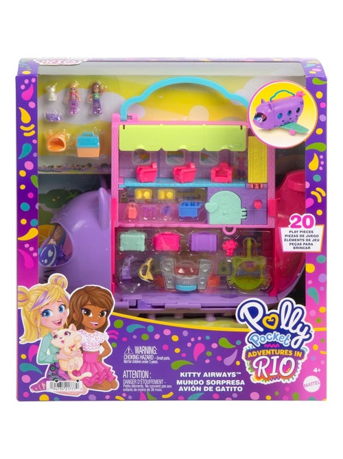 Polly Pocket - Avion chaton transformable - Kiabi