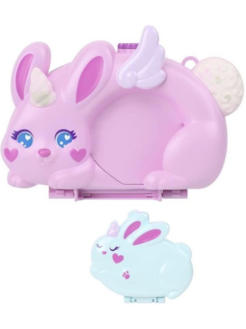 Polly pocket - coffret 2 en 1 lapin - avec 2 figurines et 12 accessoires - polly pocket - jft88 Rose - Kiabi
