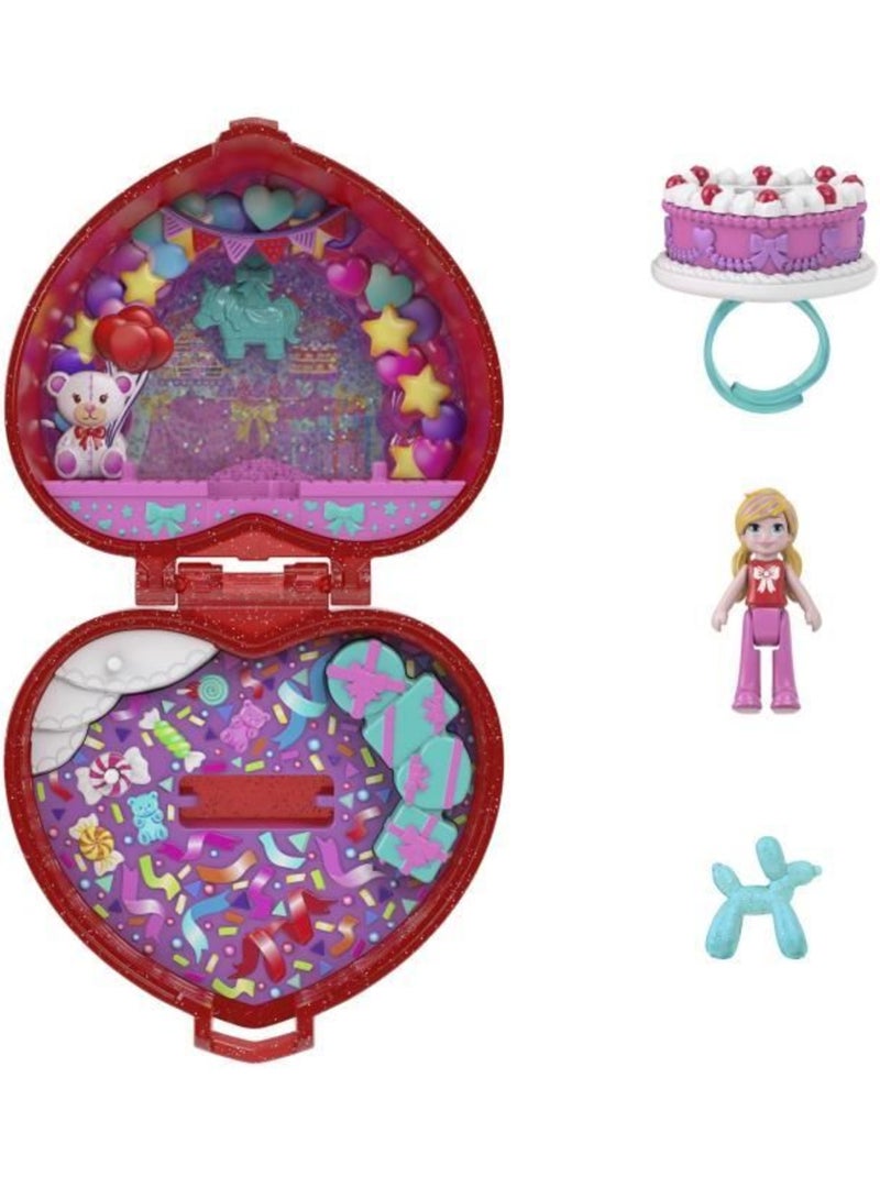 Polly pocket - coffret boîte à bijoux - 80ème anniversaire de mattel - polly pocket - jgk21 Rouge - Kiabi