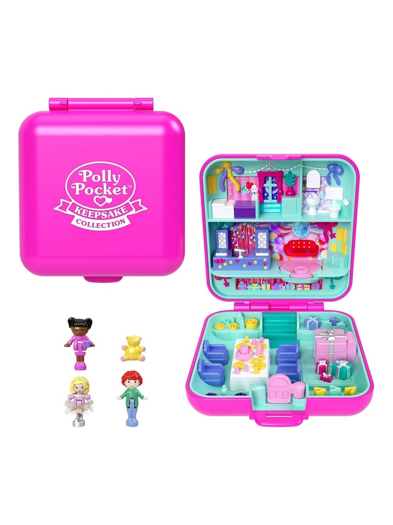 Polly Pocket - Coffret emblématique 80ème anniversaire de Mattel Rose - Kiabi