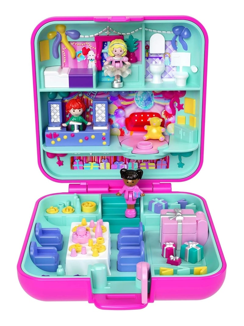 Polly Pocket - Coffret emblématique 80ème anniversaire de Mattel Rose - Kiabi