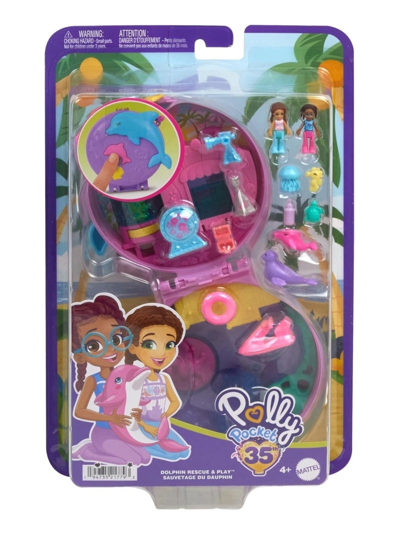 Polly Pocket - Coffret figurines sauvetage du dauphin Multicolore - Kiabi