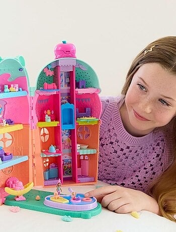 Polly Pocket - Coffret maison cornet de glace avec figurines