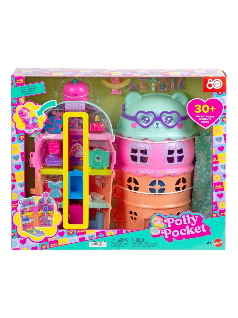 Polly Pocket - Coffret maison cornet de glace avec figurines Multicolore - Kiabi