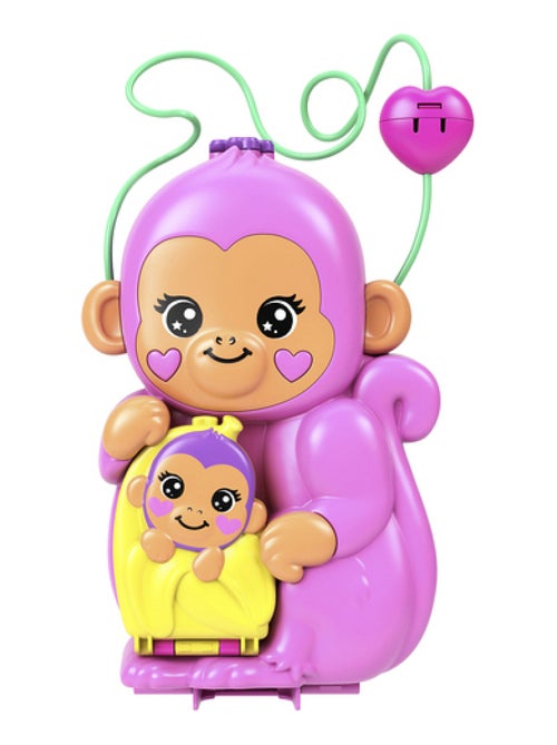 Polly Pocket Coffret Maman Singe et Son Bébé - Kiabi