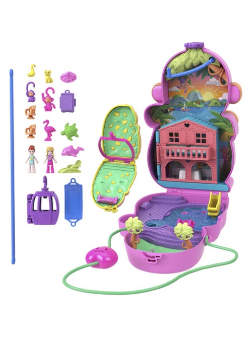 Polly Pocket Coffret Maman Singe et Son Bébé - Kiabi