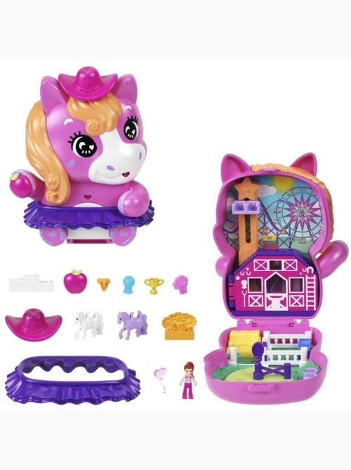 Polly pocket-coffret poney rodéo-jouet de voyage - 4 ans+- jcr39 - Kiabi Polly pocket-coffret poney rodéo-jouet de voyage - 4 ans+- jcr39 - Kiabi