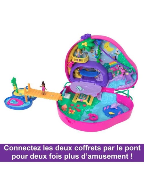 Polly Pocket-La Famille des Paresseux-Coffret 2 en 1, jouet de voyage HRD40 - Kiabi