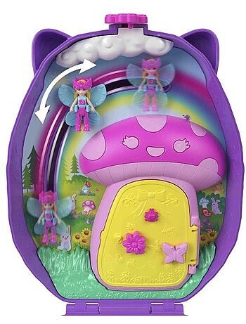 Polly pocket maman et bébé hérissons coffret sac à main 2 figurines - jbj91 4ans et plus